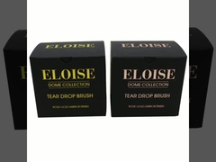 Borstel van de Doosrose gold for make up van Matte Black Paper Cosmetic Brush de Verpakkende