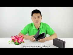 Gepersonaliseerde Zwarte Juwelen Verpakkende Doos CMYK Pantone