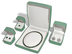 Gepersonaliseerde luxe armband oorbel juwelen verpakkingsdoos met het beste leer