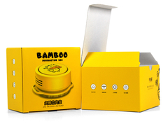 Geel gegolfd postbusje