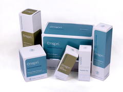 Hemelblauwe huidverzorging sets papierdoos