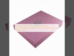 Unboxing Wow! Roze luxe stijve dozen voor cosmetica/juwelen Shatter-proof, Foam Insert Ready Free Design Proof。