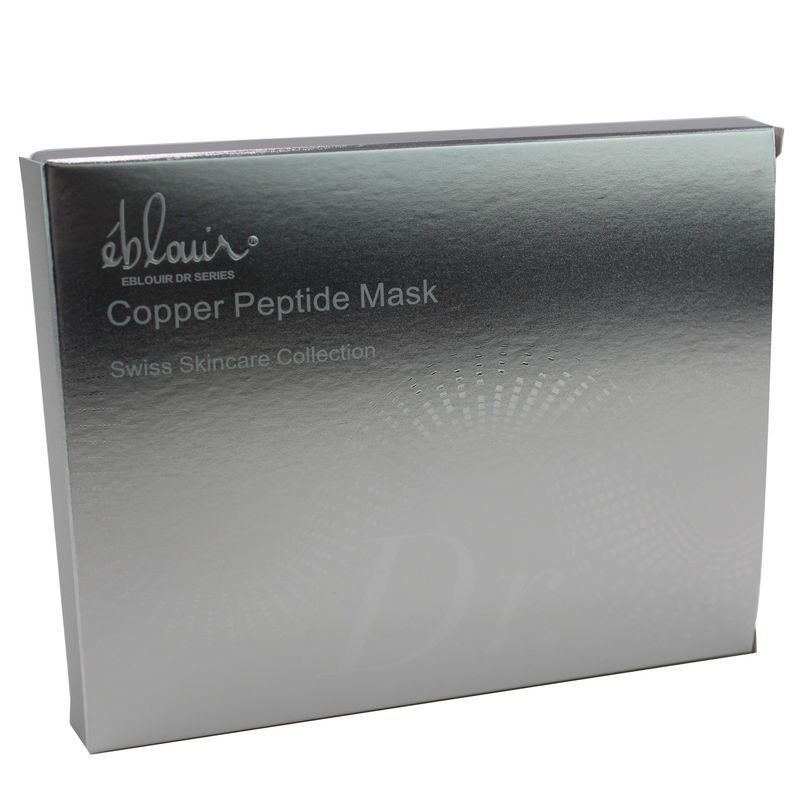 Beauty Cosmetic Face Mask Verpakkingsdoos Custom Design Zilveren Kleur Papier