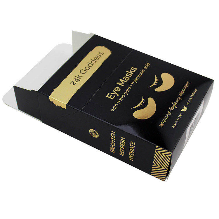Zwart Eco Friendly oogmasker Make-up doos voor persoonlijke verzorgingsproducten Verpakking