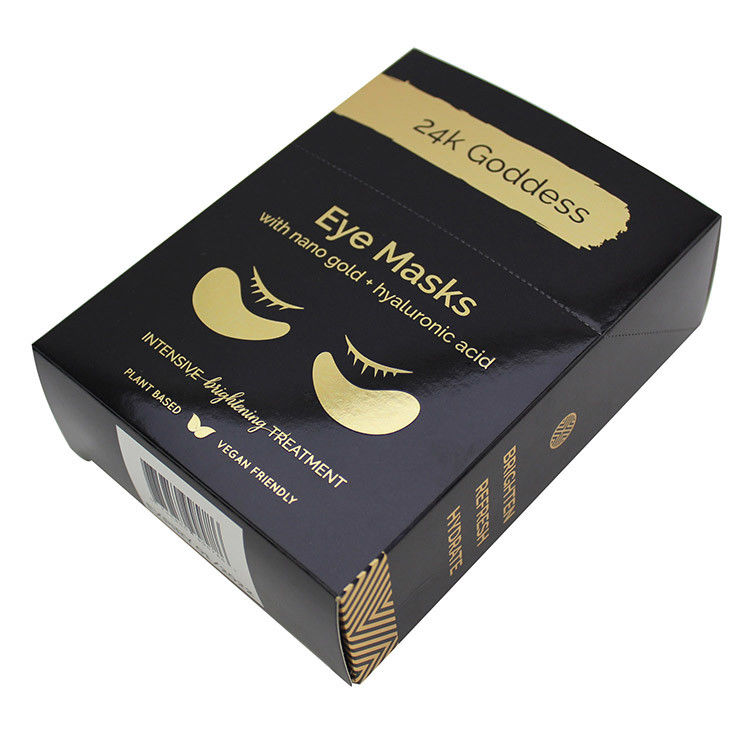 Zwart Eco Friendly oogmasker Make-up doos voor persoonlijke verzorgingsproducten Verpakking