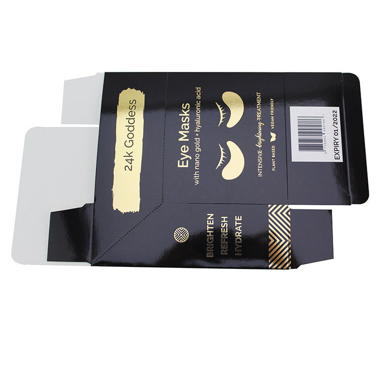 Zwart Eco Friendly oogmasker Make-up doos voor persoonlijke verzorgingsproducten Verpakking