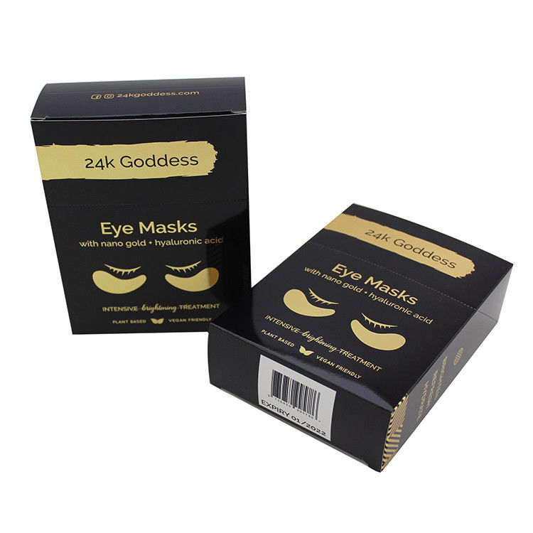 Zwart Eco Friendly oogmasker Make-up doos voor persoonlijke verzorgingsproducten Verpakking