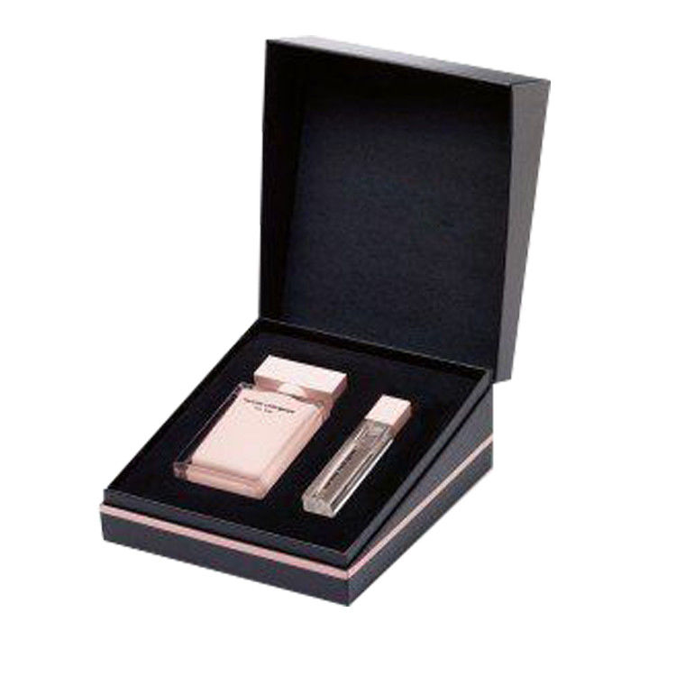 Roze zwarte parfumdozen voor speciale cadeautjes met magnetische deksels en lint