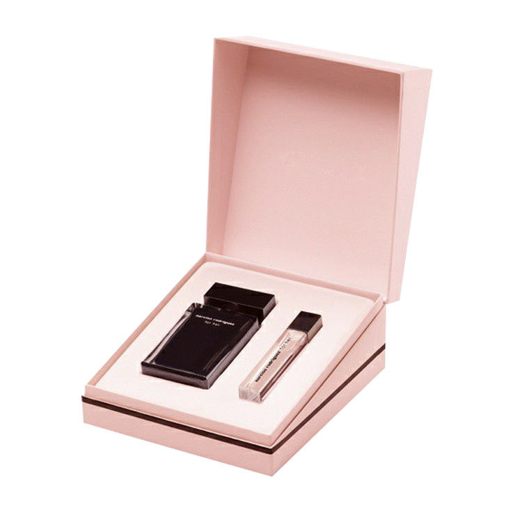 Roze zwarte parfumdozen voor speciale cadeautjes met magnetische deksels en lint