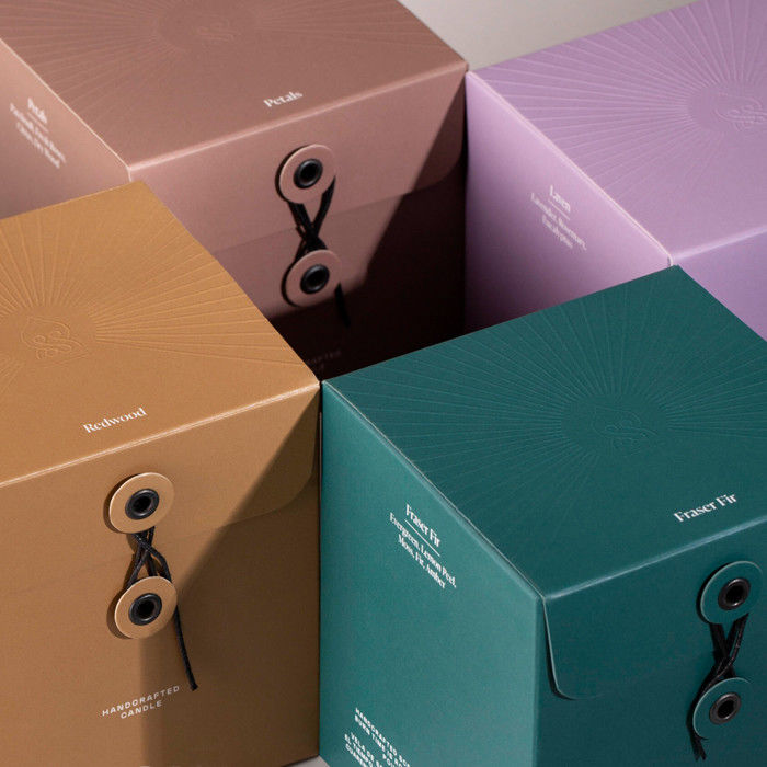 Het elegante Stijve de Oogjes van de Dooskleuren van de Kaars Kleinhandelsgift Verpakken
