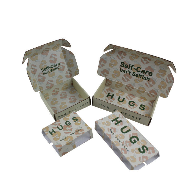 Geprinte kleur kartonnen kraft mailerdozen met aangepast logo