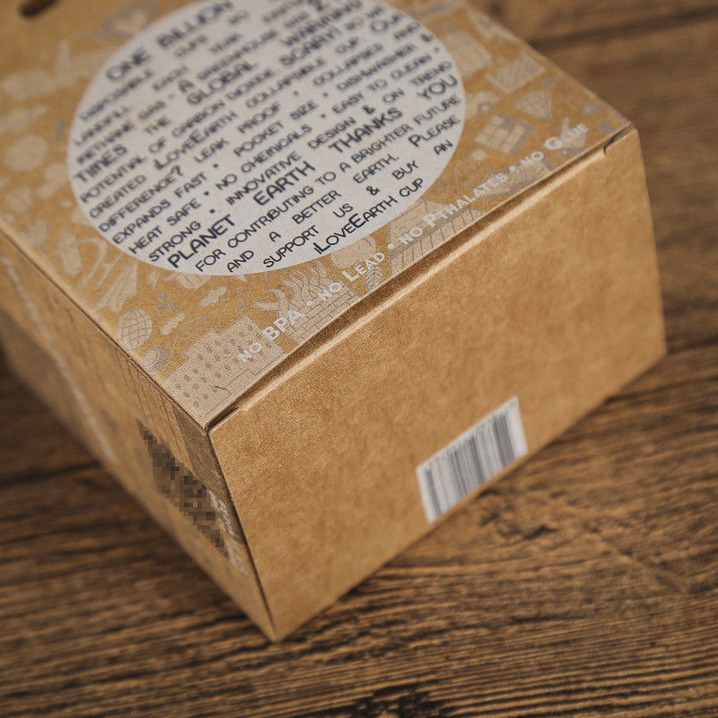 Rekupereerbaar Verpakkend de Doos Enig Pak van de Koffiekop met Gepaste kleur