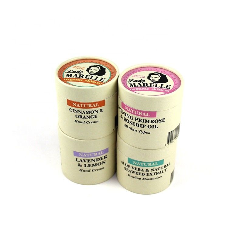 Kartonnen product Ronde papierbuisdoos voor crèmepot met maat