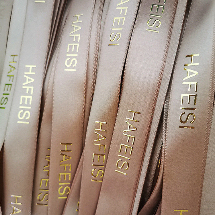 Custom Gift Ribbon met folie logo rollen en verschillende kleuren en breedte