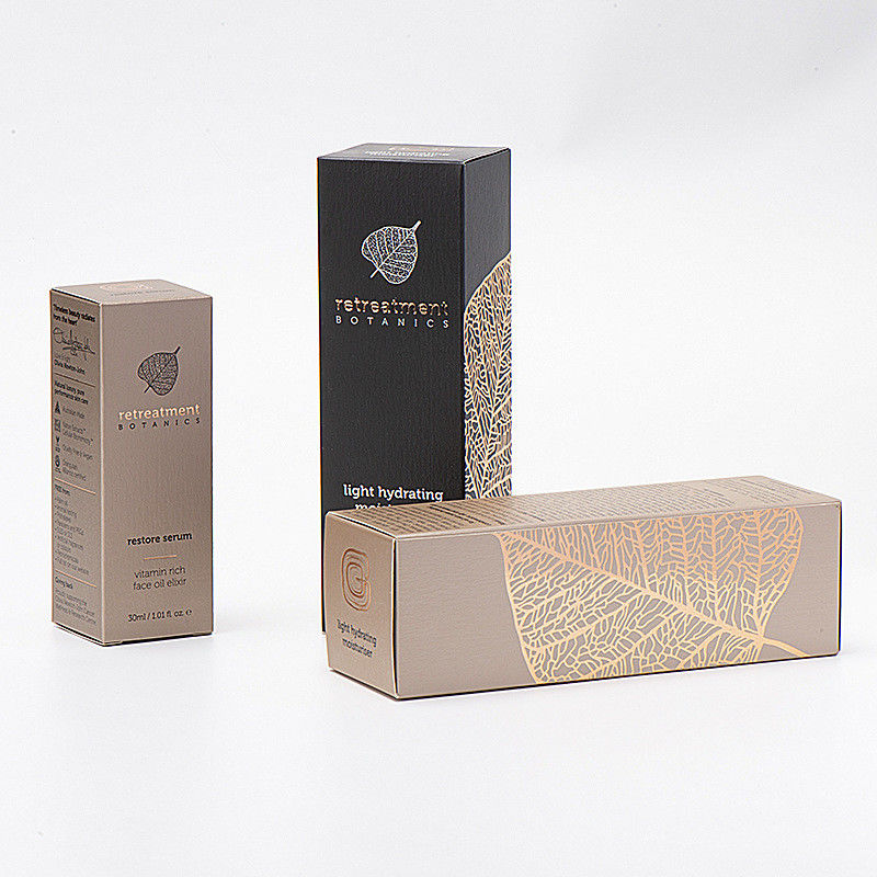 Custom luxe gegolfde cosmetische doos voor uw make-up product verpakking