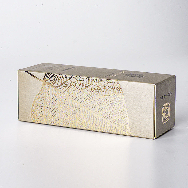 Custom luxe gegolfde cosmetische doos voor uw make-up product verpakking