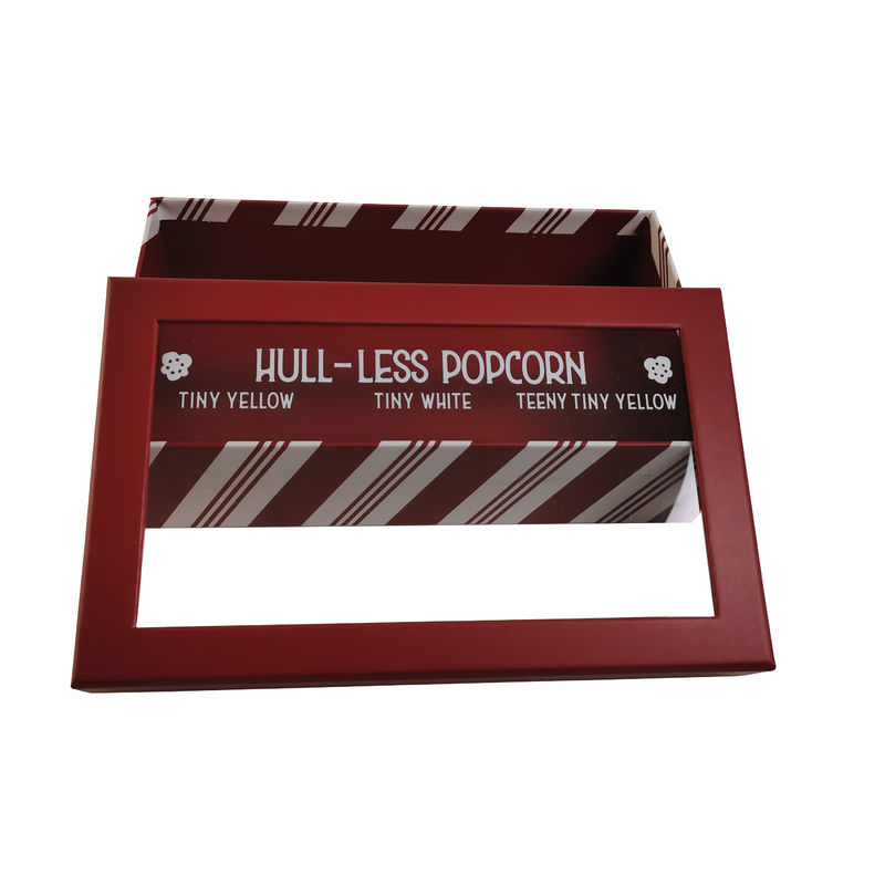 Ribbon Accessoire Custom Logo Kleine kartonnen dozen Cosmetische verpakkingsoplossing met helder raam