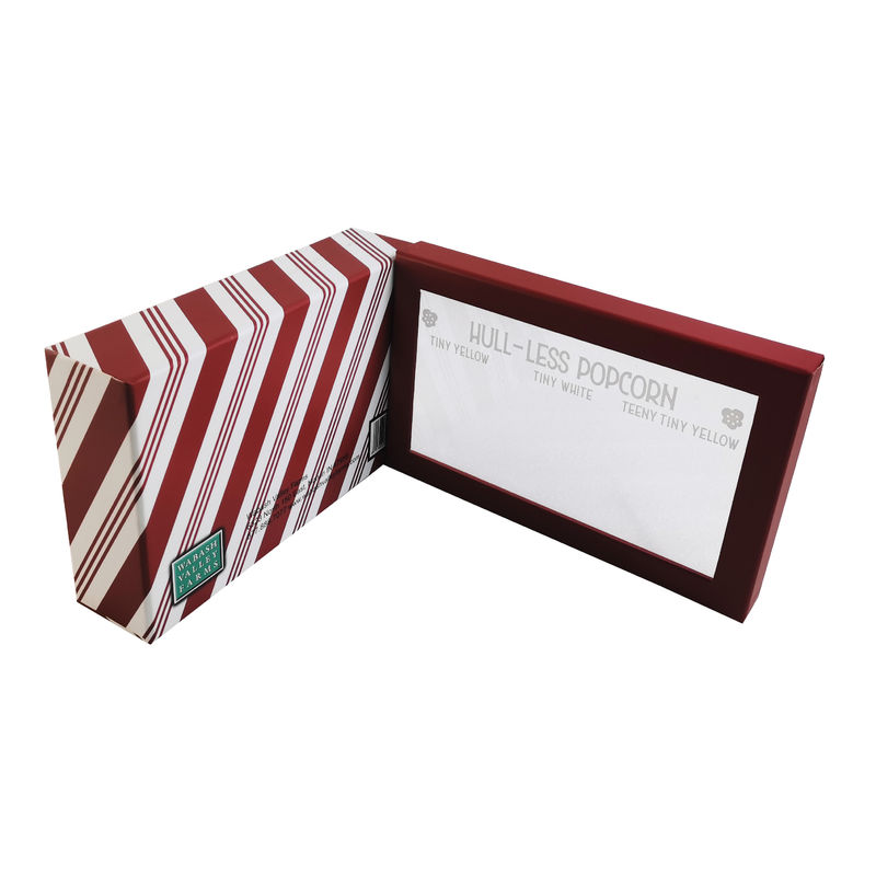 Ribbon Accessoire Custom Logo Kleine kartonnen dozen Cosmetische verpakkingsoplossing met helder raam