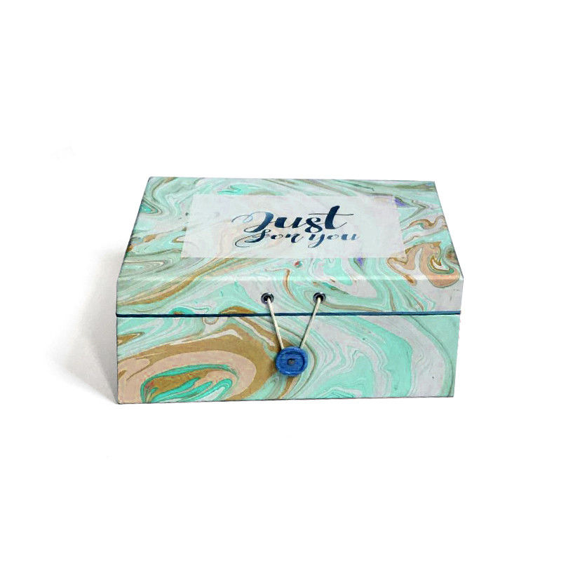 Kleurrijke verpakking cadeau set doos met magnetisch deksel en knop haak voor parfum fles