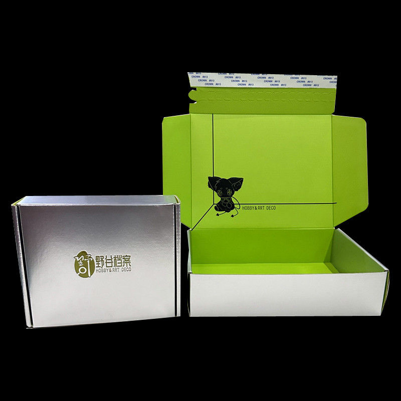 Geprinte gegolfde verzenddoos met tear-tape-top voor de levering van goederen in de winkel