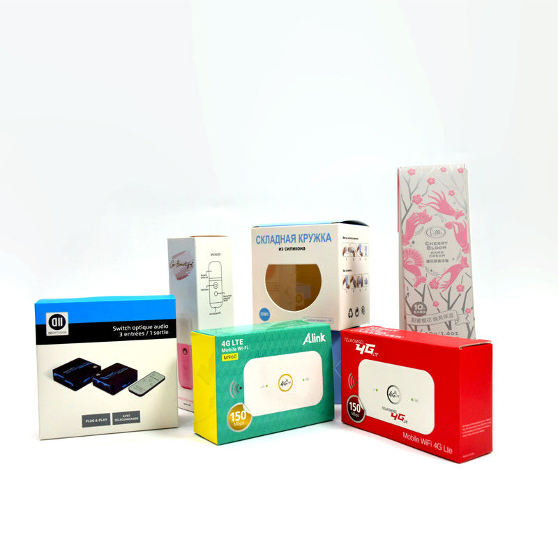 Persoonlijke lege verpakkingsdozen met logo Wit kartonnen doos Alle soorten product displaydozen