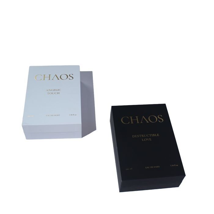 Wit en zwart parfum cadeaubon Kleine verpakkingsdozen geschikt voor huidverzorging met aangepast logo