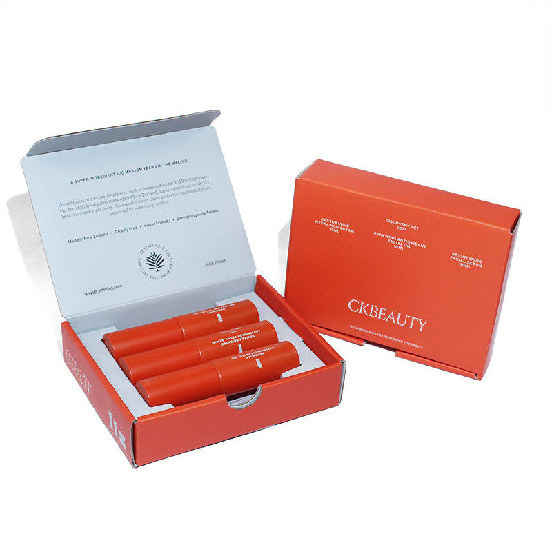 Gepersonaliseerde Lipstick lege dozen Fashion Desigh Oranje Magnetische papieren doos van Verpakkingsfabrikant