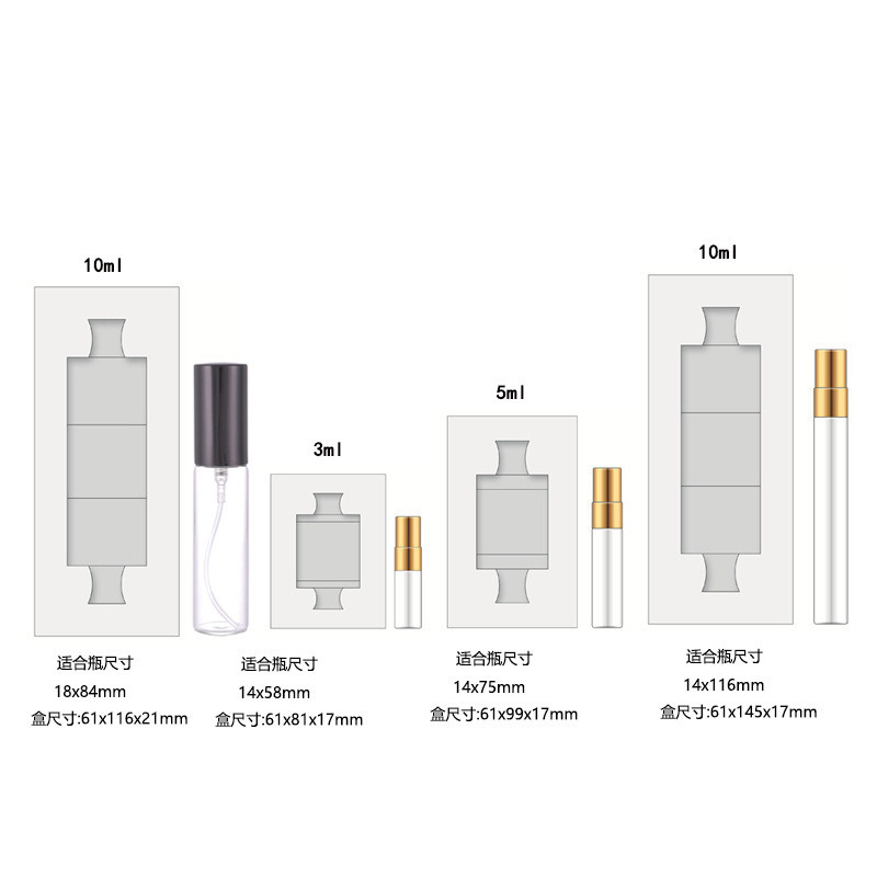 Handgemaakte 3ml 2ml 5ml Parfumdoos met Dubbelzijdige Kleuraanpassing en Milieuvriendelijke Materialen