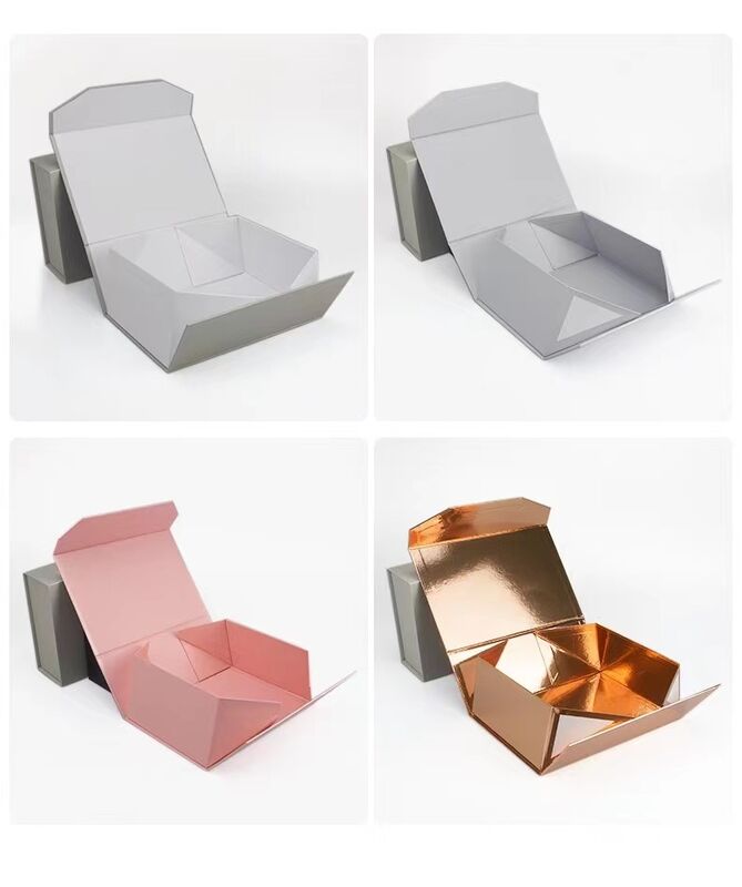 Op maat gemaakte luxe opvouwbare geschenkdoos met 250 g/m² C2S en 1200 g/m² grijskarton voor schoonheidsverpakkingen