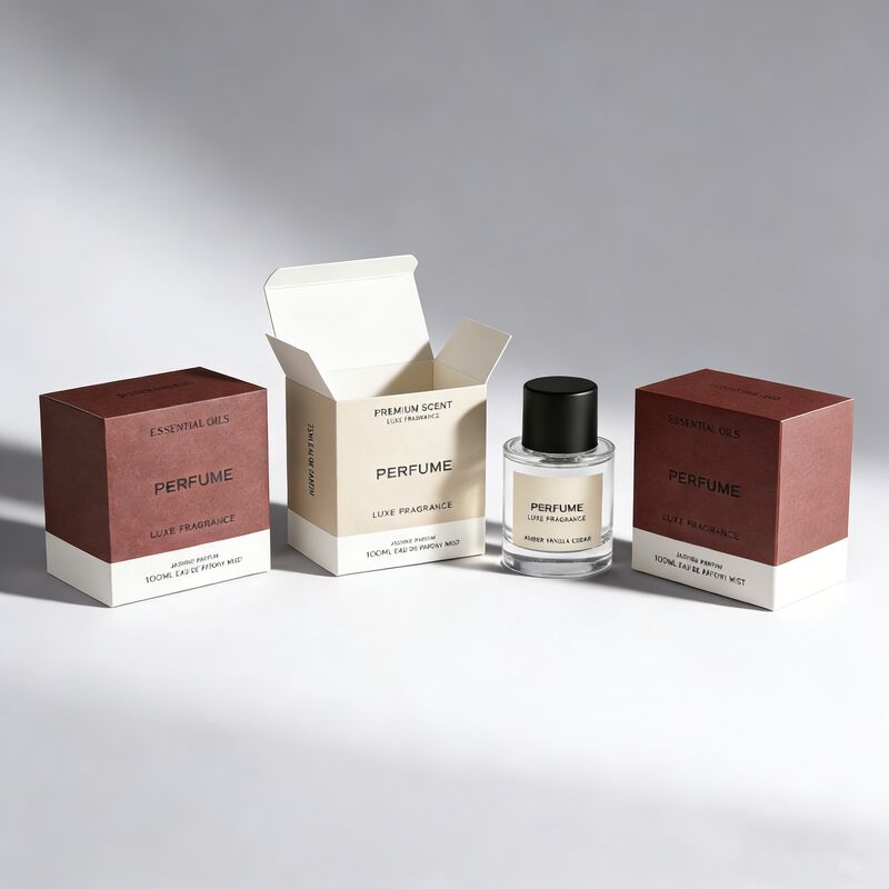 Slide-In Parfum Verpakking Doos met Custom Logo Bedrukking en Vierkleuren Drukwerk voor Luxe Parfum Cadeauverpakking