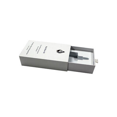 Witte haar olie verpakking doos laden rigide luxe cosmetica met schuim inslag