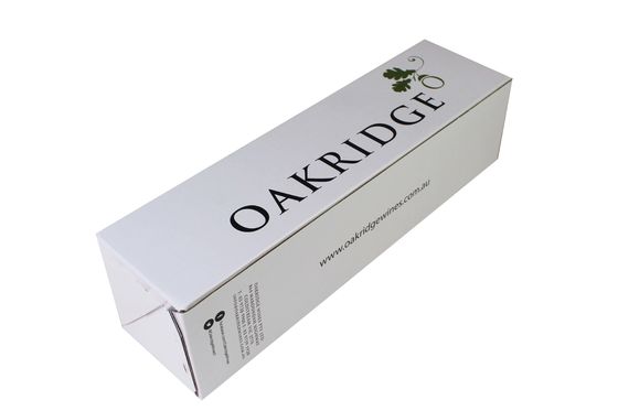 Het witte Golf Vouwende Karton van de Kartondoos voor de Enige Fles van de Pakwijn