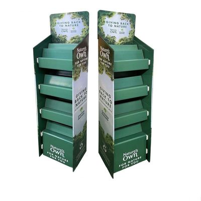 De groene Vertoning van de de Tredestap van de Karton Tegenvertoning met Plastic Zuigerstang