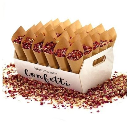 Kartonnen Confetti Cone Holder Tray En Doos Met Custom Logo