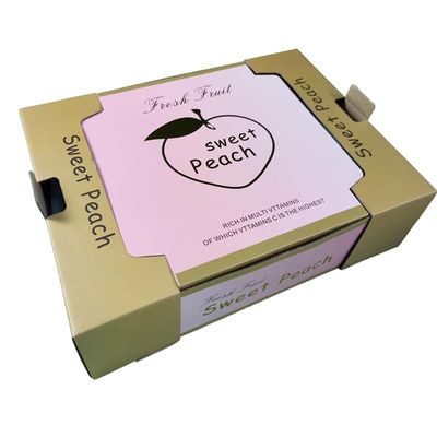 Van het Fruittray gift pack foldable with van het perzikkarton het Tussenvoegsel van het het Schuimkarton