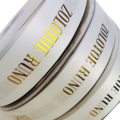 Custom Gift Ribbon met folie logo rollen en verschillende kleuren en breedte