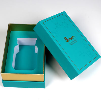 Luxe schoonheid cosmetische dozen Custom logo met fluweel zachte touch oppervlak