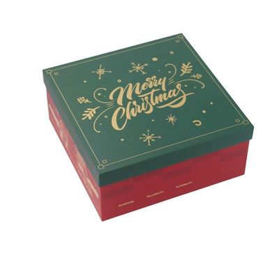 Feestelijk ontwerp cadeaubon geschikt voor kerstvakanties gepersonaliseerde verpakkingsdozen