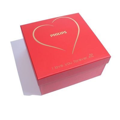 Gepersonaliseerde rode cadeauverpakkingsdozen Rigid Cardboard Box Custom Box Printing Manufacturer