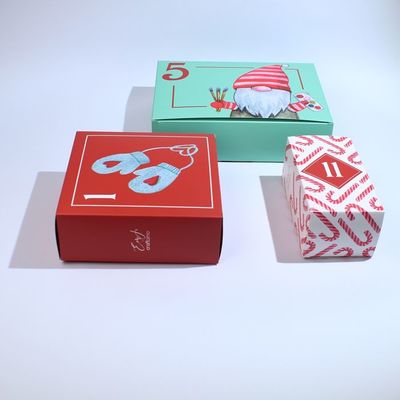 Custom Box Designs Leeg cadeaubon Kerstkalenderdoos Gepersonaliseerde verpakkingsdozen