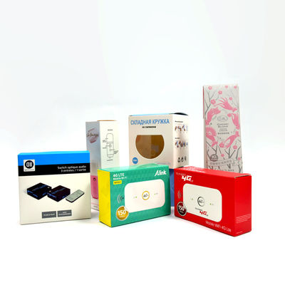 Persoonlijke lege verpakkingsdozen met logo Wit kartonnen doos Alle soorten product displaydozen